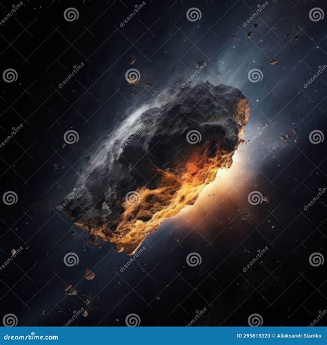 A Meteorite In Space Stock Illustration Illustration Of Cosmos 295815320