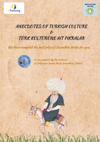 ANECDOTES OF TURKISH CULTURE TÜRK KÜLTÜRÜNE AİT FIKRALAR