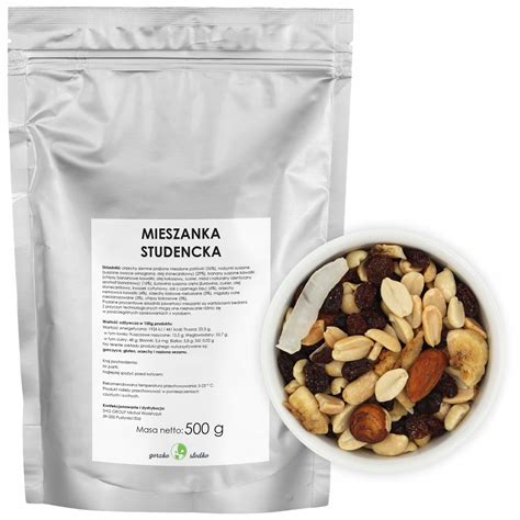 MIESZANKA STUDENCKA Mieszanka Orzechowa Z Bakaliami 500g 14398091718