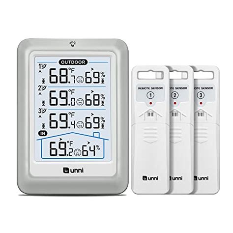 Indoor Outdoor Thermometer Wireless Inch Display Digital