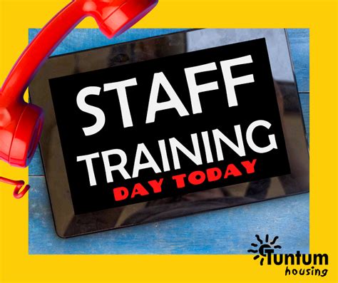 Staff Training On Wednesday October Tuntum Housing Association