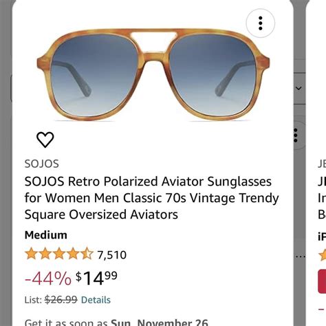 Sojo Amazon Sunglasses Depop