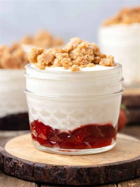 No Bake Cheesecake Cups With Graham Crumble Story Striped Spatula