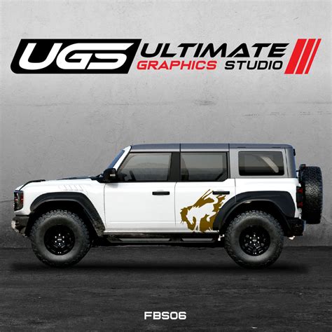 Ford Bronco Logo Side 1 Color Graphics