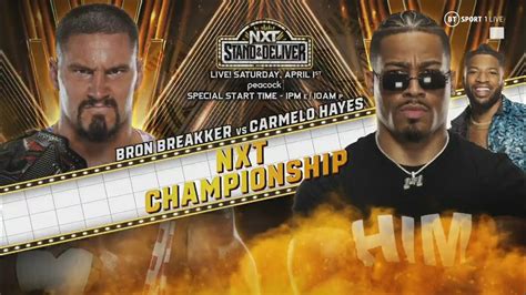 It S Official At Stand Deliver Bron Breakker Vs Carmelo Hayes Nxt