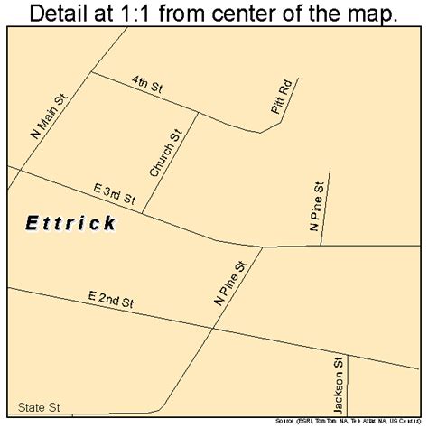 Ettrick Wisconsin Street Map 5524400