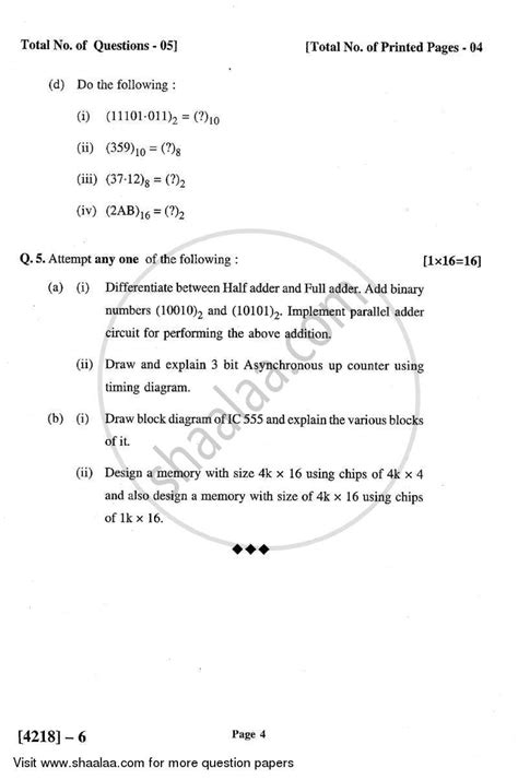 Fundamentals Of Digital Electronics B Sc Computer Science