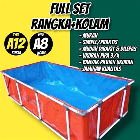 Jual Rangka Dan Kolam Terpal Full Set Shopee Indonesia