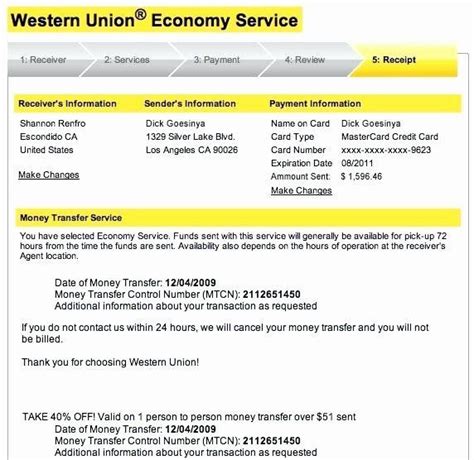 Moneygram Money Order Template