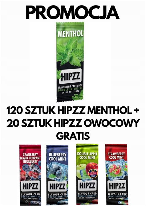 Hipzz Menthol Niska Cena Na Allegro Pl