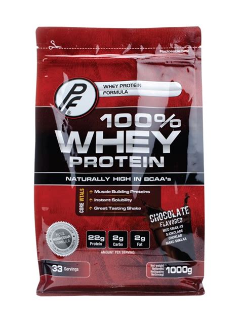 Proteinfabrikken 100 Whey Protein Sjokolade 1 Kg Sportsernæring Farmasiet No