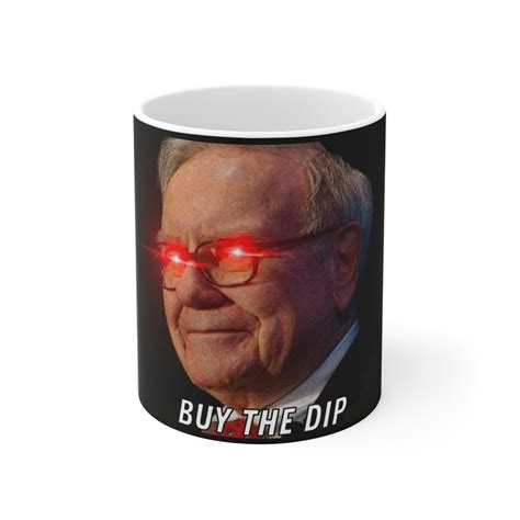 Laser Eyes Buy The Dip Warren Buffett Investor Trader Stock Market BTFD