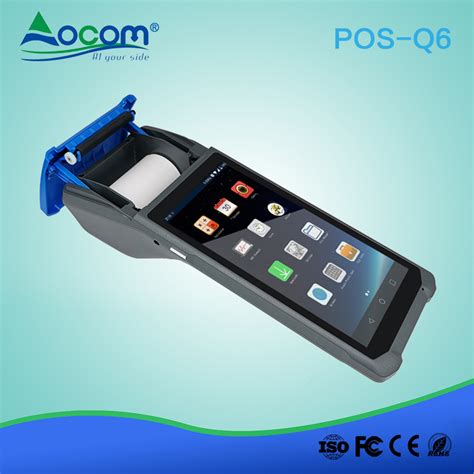 China 5 99inch Android Handheld POS Terminal With 58mm Thermal Printer