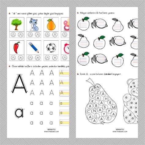 1 Sınıf İlkokuma Yazma A Sesi Etkinliği 1 Meb Ders