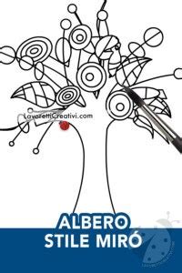 Astrattismo Albero Con Cerchi Colorati Lavoretti Creativi