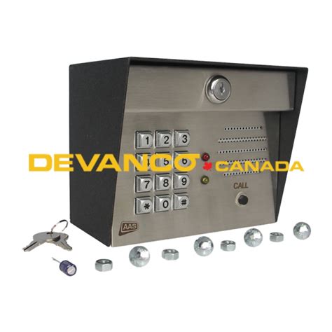 12 000i American Access Keypad With Intercom Post Mount