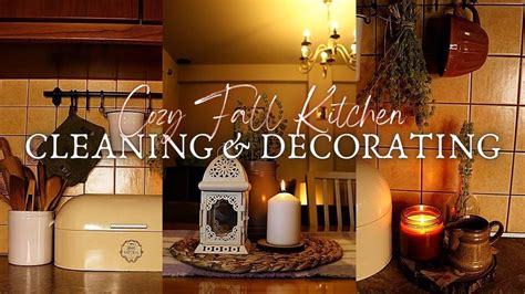 Cozy Fall Cleaning Decorating Autumn Kitchen Homemaking Asmr