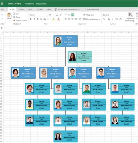 Excel Template Organizational Chart