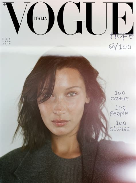 Bella Hadid Vogue Italia September 2020 Img Models