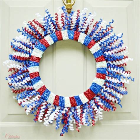 DIY Patriotic Door Wreaths Scrappy Geek