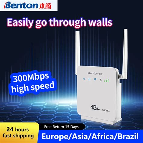 Benton Unlocked 4G LTE CPE Wifi Router Wireless CAT4 300Mbps R06