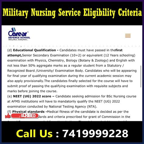 Mns B Sc Nursing 2023 Eligibility Criteria Complete Detail Call