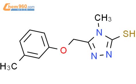 667437 40 3 4 甲基 5 3 甲基苯氧基 甲基 4H 1 2 4 噻唑 3 硫醇化学式结构式分子式molsmiles