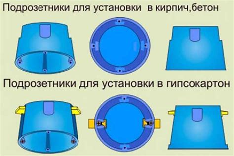Металлический подрозетник для деревянных стен для защиты от возгорания