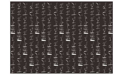 Flamingo Line Art Pattern Background Design 21910500 Png