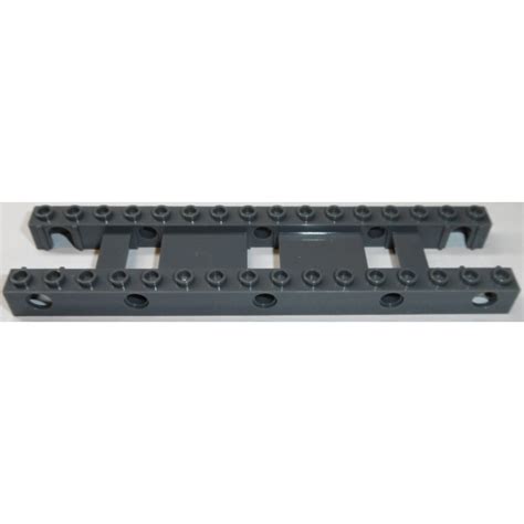 Lego Dark Stone Gray Brick X Beam For Conveyer Belt