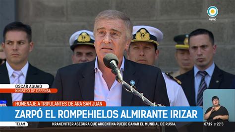 El rompehielos Almirante Irízar zarpó rumbo al Atlántico Sur