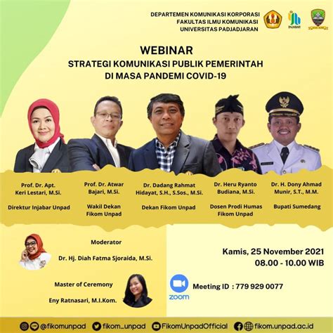 Webinar Strategi Komunikasi Publik Pemerintah Di Masa Pandemi Covid