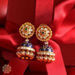 Trendy Temple Jhumkas From Manubhai Jewellers South India Jewels