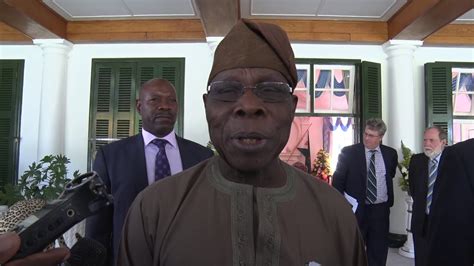 Former Nigerian President Obasanjo Pays A Courtesy Call On President