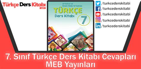 7 Sınıf Türkçe Ders Kitabı Cevapları MEB Yayınları 2023