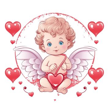 Dia De San Valentin Con Cupido PNG dibujos Ilustraciones Ilustración