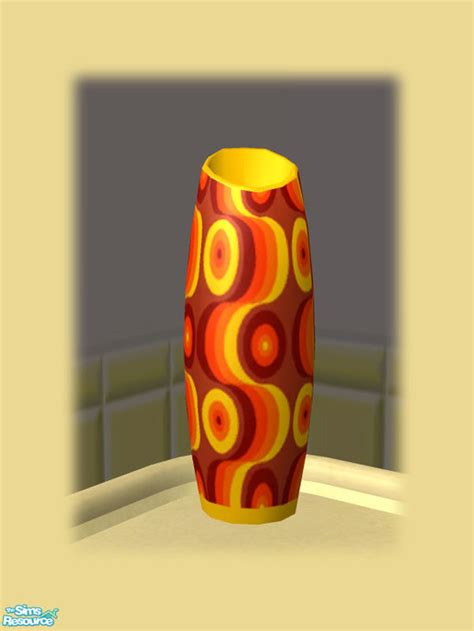 The Sims Resource S Retro Kitchen Vase Retro Orange