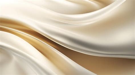 Premium Ai Image Smooth Elegant Golden Silk Or Satin Luxury Cloth