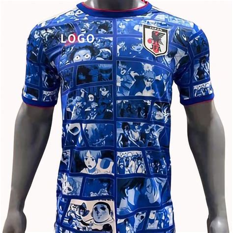 Azul Jap O Anime Vers O Homens Camisa De Futebol Rt D Shopee