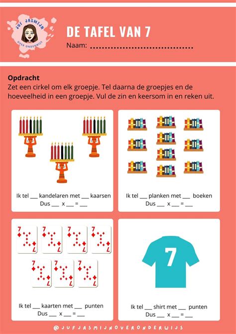 Tafel Van Werkboekje Juf Jasmijn Over Onderwijs