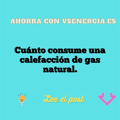 Cuánto consume una calefacción de gas natural