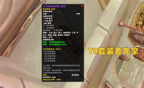 魔兽wlk：p3阶段术士毕业配装，除了这5件装备，其他部件可以无视 哔哩哔哩