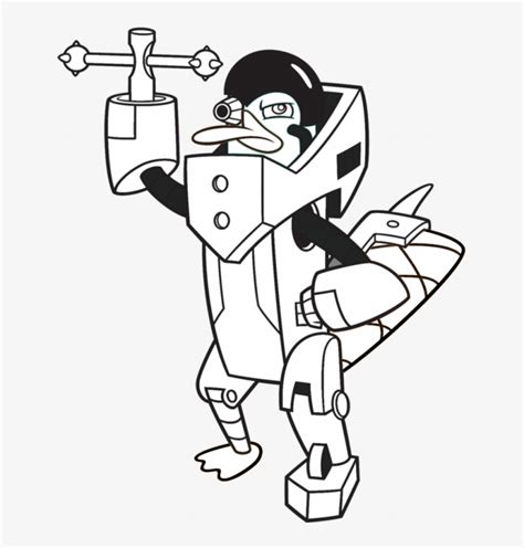 Perry The Platypus Face Coloring Pages