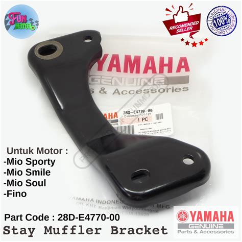 Jual Stay Muffler Bracket Breket Pegangan Knalpot Mio Sporty Smile Soul