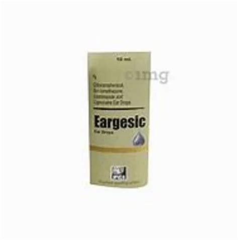 EARGESIC EAR DROP, Packaging Type: Box, Packaging Size: 10 ml at Rs 50 ...