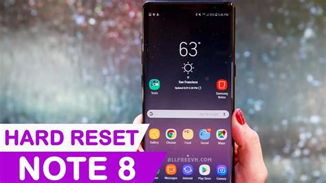 Cách Hard Reset Samsung Galaxy Note 8