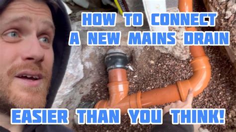 How To Connect A New Drainage Pipe Youtube