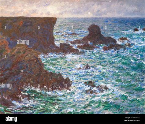 Rocks At Port Coton The Lion Rock Belle Ile Claude Monet 1886