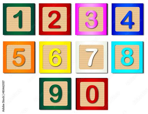 number blocks stock vector adobe stock