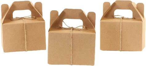 Amazon Andaz Press Kraft Gable Favor Boxes With Handles Twine